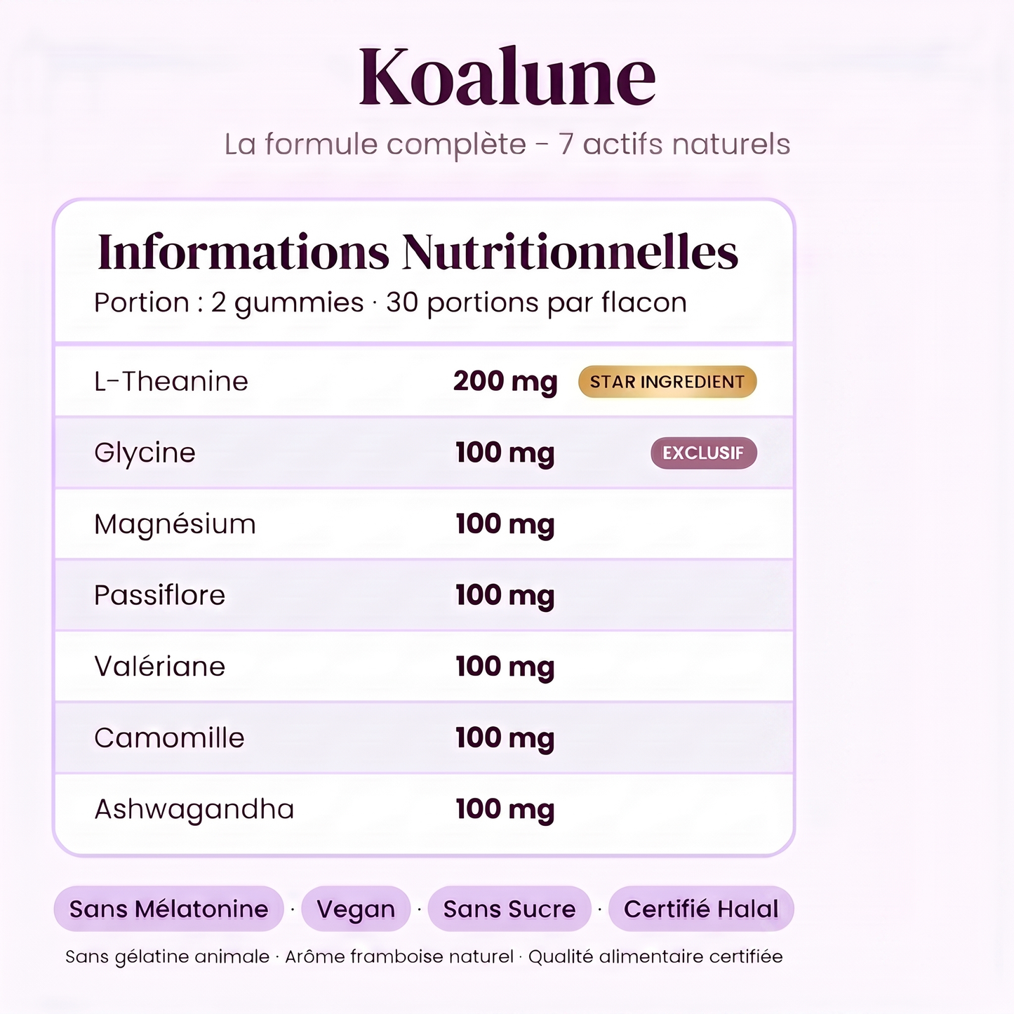 Koalune · Gummies Sommeil Sans Mélatonine